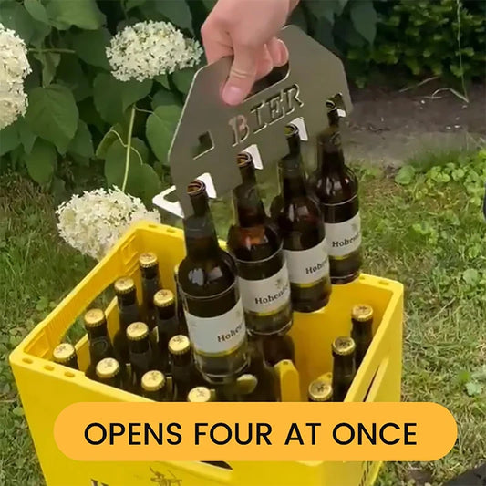 Quad Beer Bottle Opener & Carrier