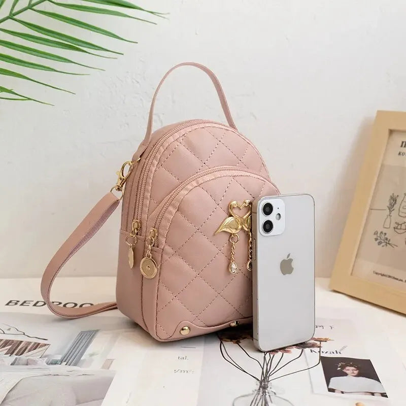 Women’s Compact Mini Backpack with Adjustable Shoulder Straps