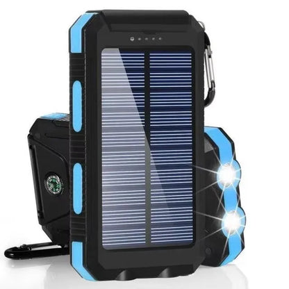 80000mAh Solar Power Bank with LED Flashlight