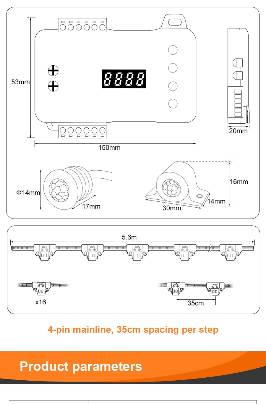 Smart Motion Sensor Stair Lighting Kit