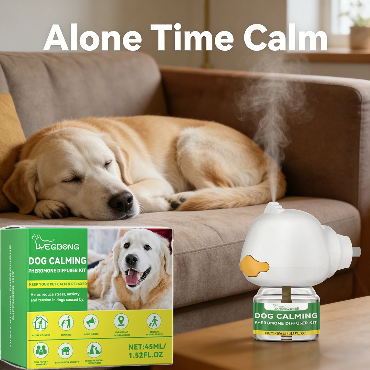 Dog Calming Diffuser Kit – Relaxing Pet Anxiety Relief Set