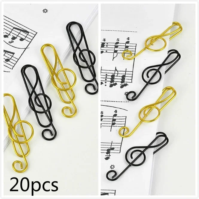 Musical Note Paper Clips