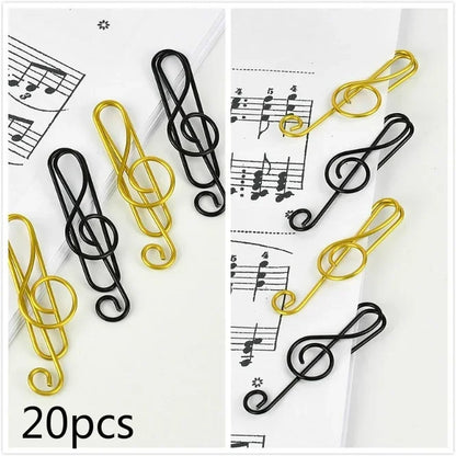 Musical Note Paper Clips
