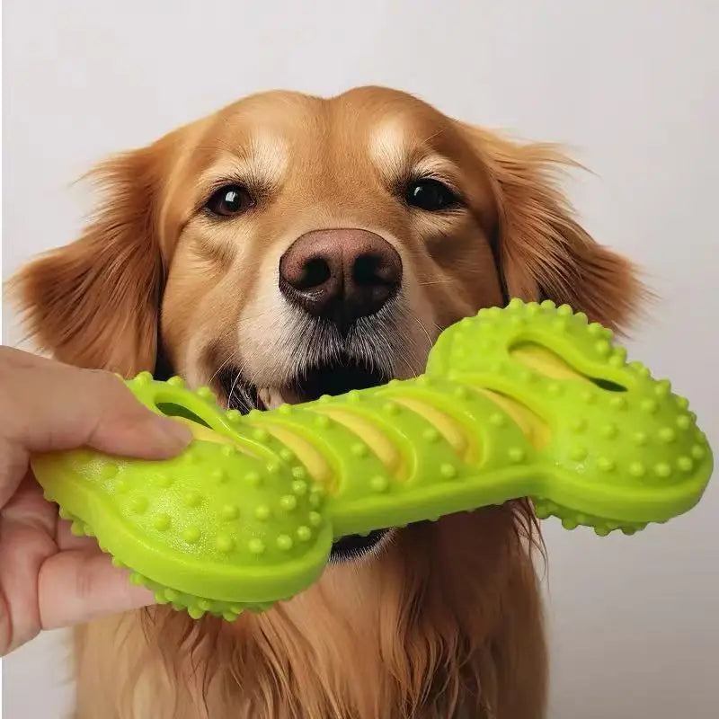Rubber Squeaky Bone Dog Toy
