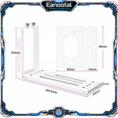 Vertical GPU Mount Bracket with PCIe x16 Riser Cable