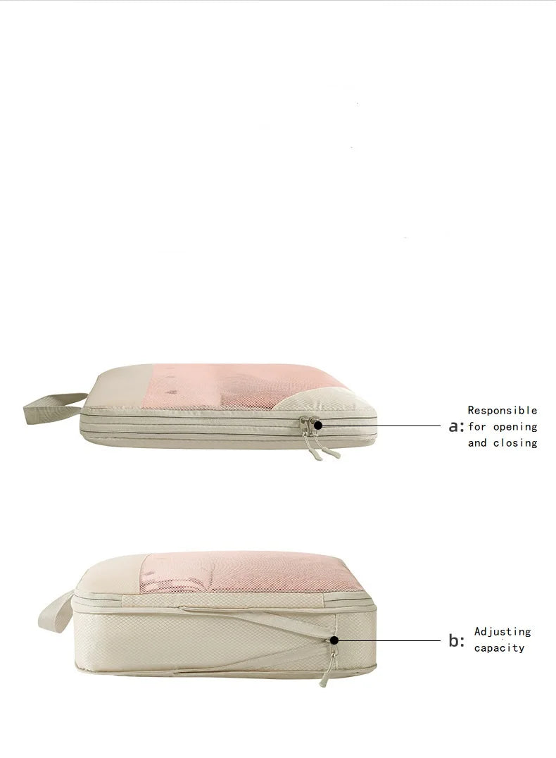 Travel Packing Cubes Compression Organizer Set