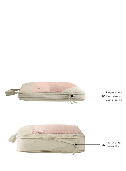 Travel Packing Cubes Compression Organizer Set