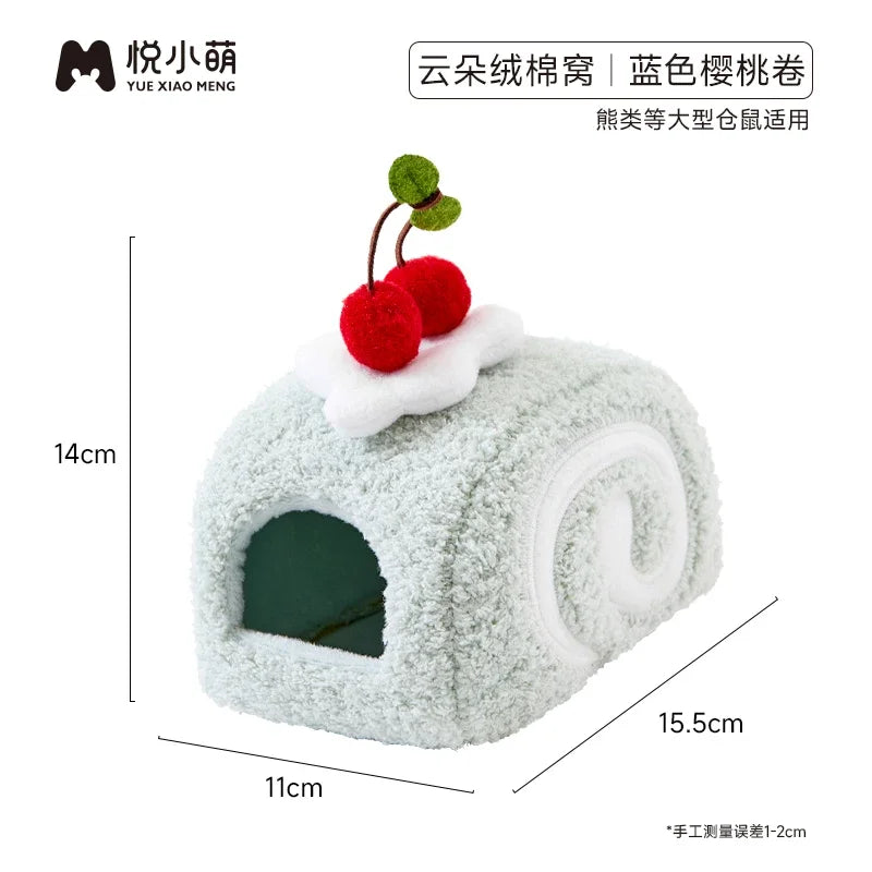Warm Plush Hamster House