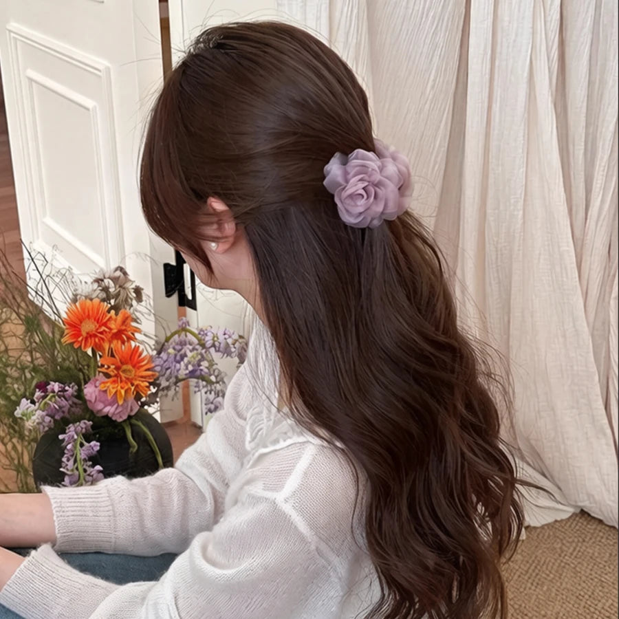 Chiffon Flower Hair Claw Clip