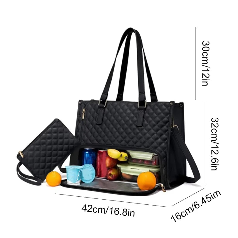 Women’s 2-in-1 Insulated Lunch Tote & Laptop Bag