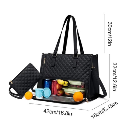 Women’s 2-in-1 Insulated Lunch Tote & Laptop Bag