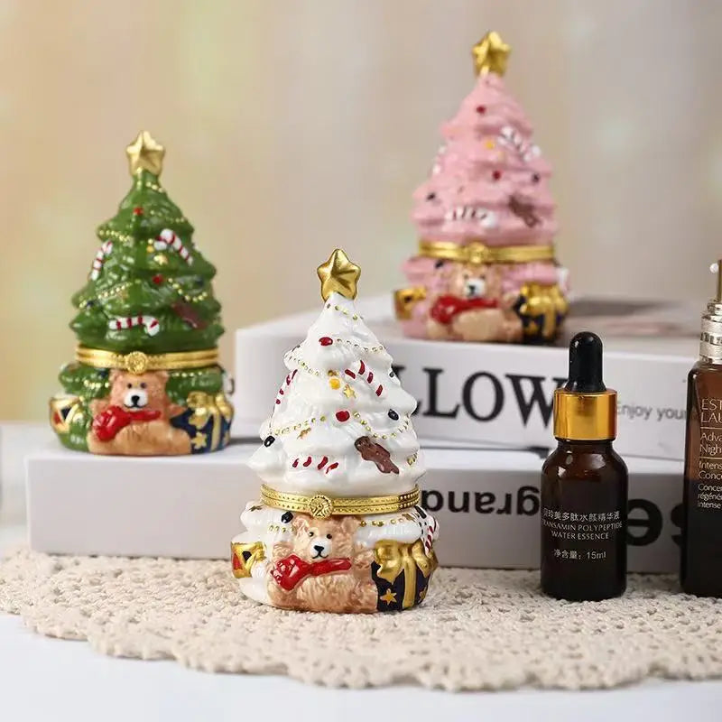 Christmas Tree Jewellery Trinket Box