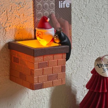LED Santa Claus Chimney Christmas Ornament
