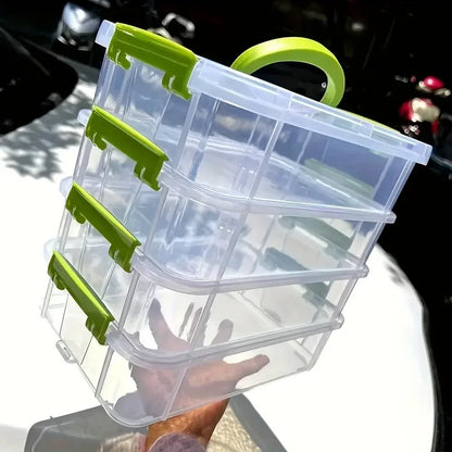 Stackable Transparent Storage Organiser Boxes