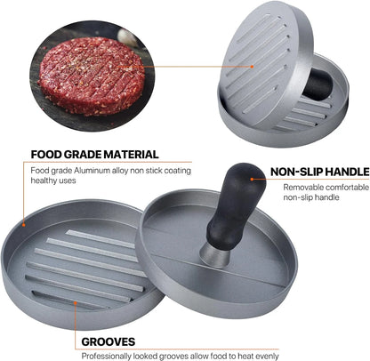 Non-Stick Hamburger Press Patty Maker with Wax