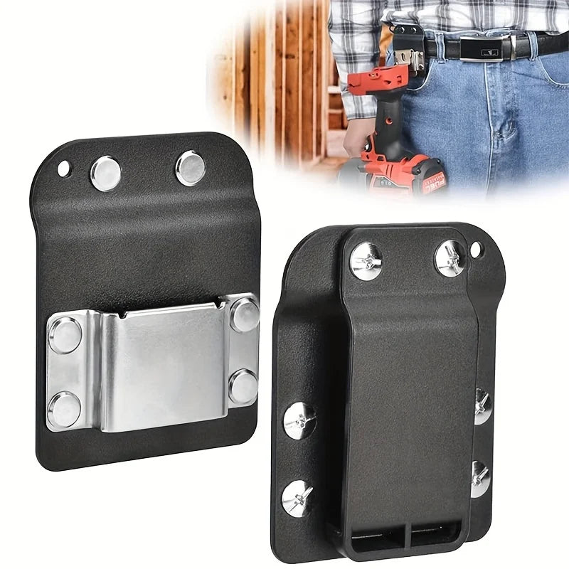 Clip-On Tool Belt Drill Holder