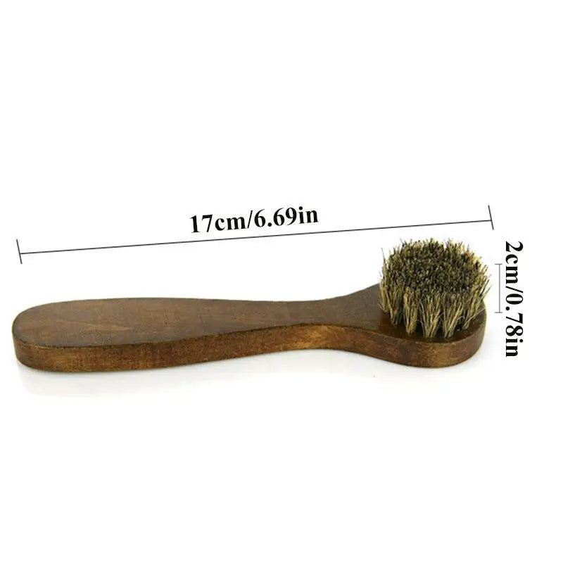 Pig Bristle Shoe Cleaning Brush