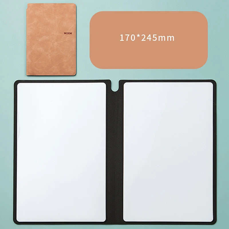 A5 Reusable Dry Erase Whiteboard Notebook