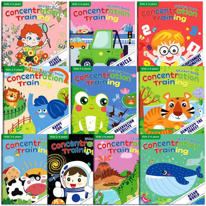 10/20 Volumes Sticker Book for Children Early Education