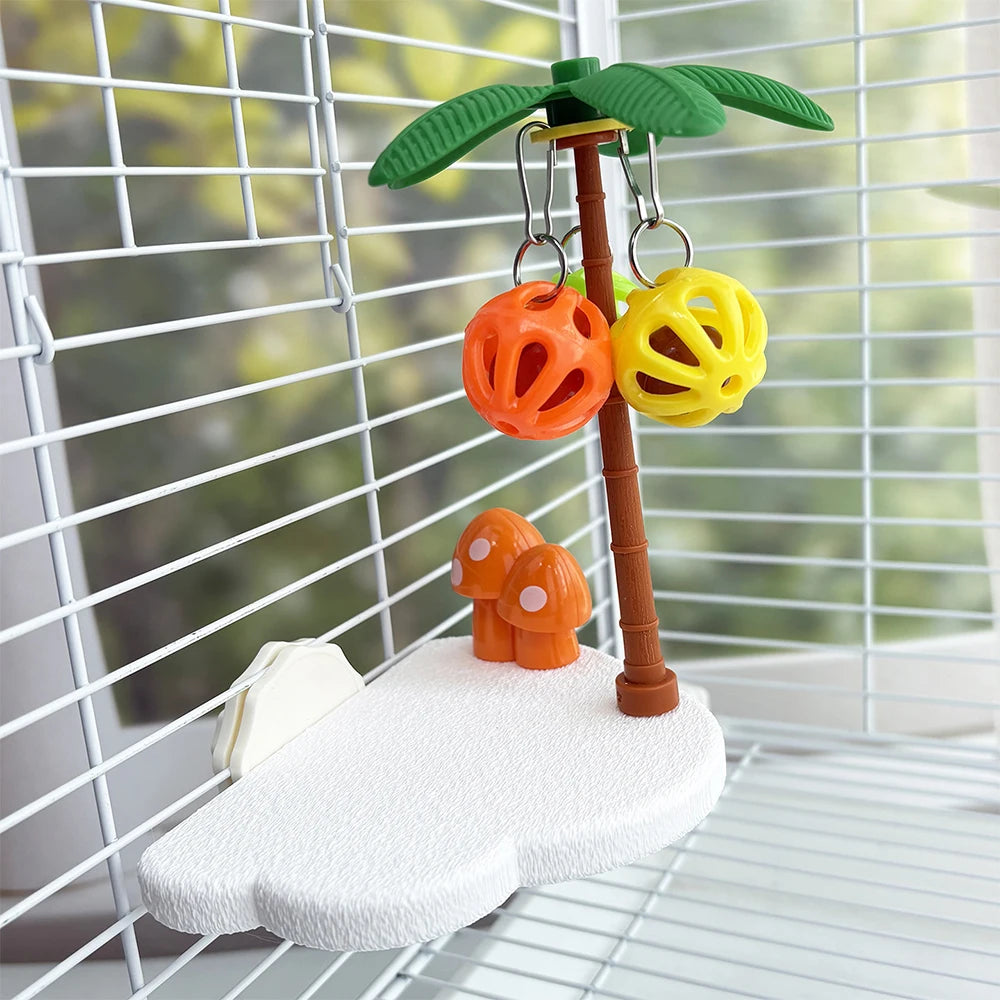 Tropical Bird Perch Platform Toy