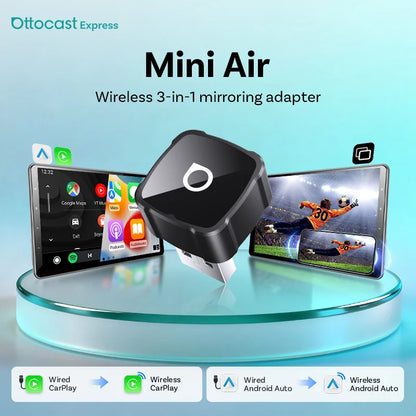 Mini Air 3-in-1 Wireless CarPlay Adapter