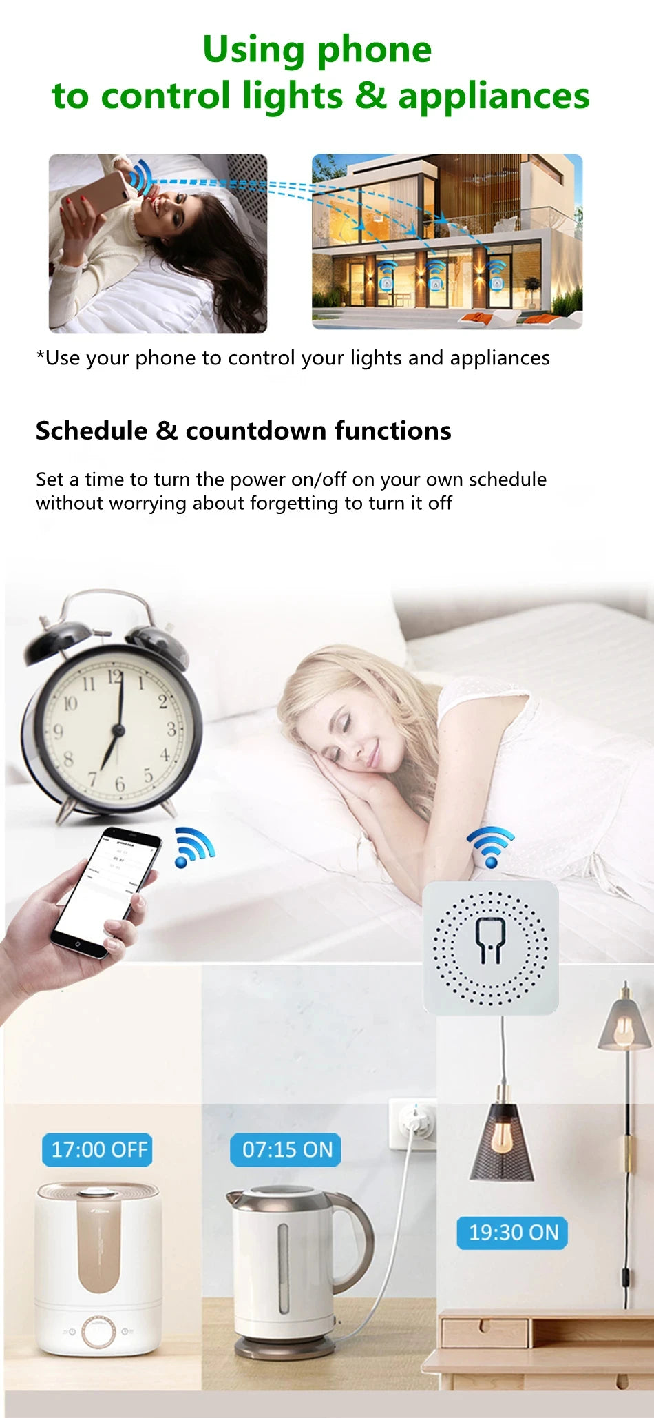 Mini WiFi Smart Switch Module 16A
