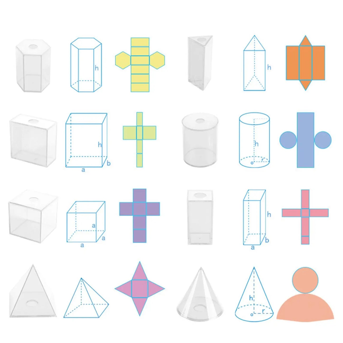 3D Geometric Shapes Learning Set