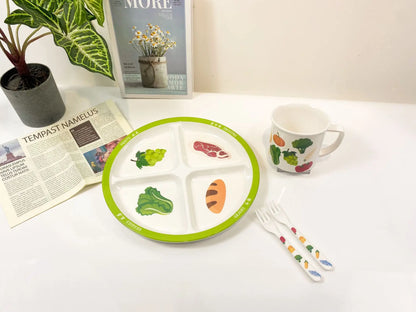 Melamine Divided Dinner Plate