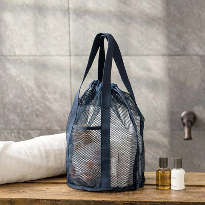 Foldable Drawstring Mesh Toiletry Storage Bag