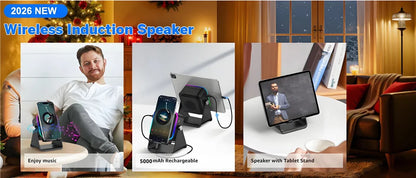 Magnetic Bluetooth Speaker Phone Stand