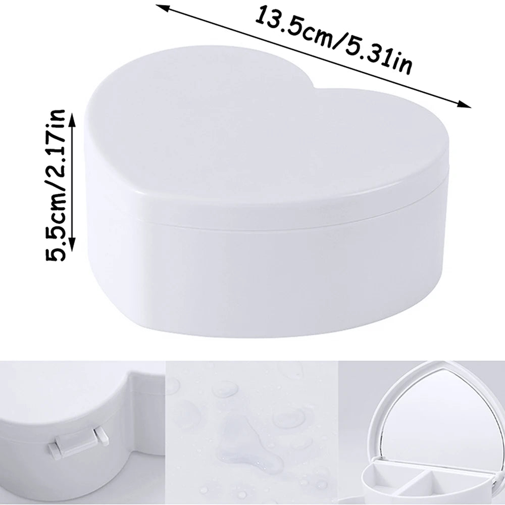 Hair Accessories Storage Box with Mirror