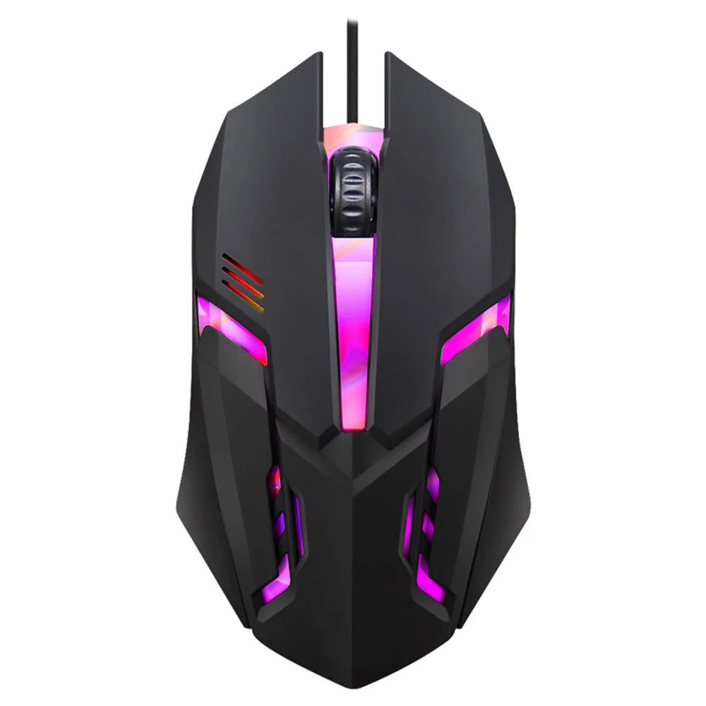 5000 DPI Wired USB Gaming Mouse with LED Lighting