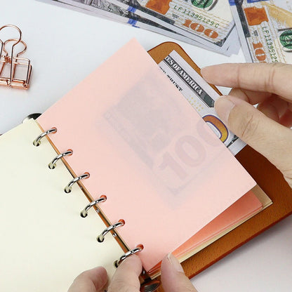 A6 & A7 Loose Leaf Binder Dividers with Cash Envelopes