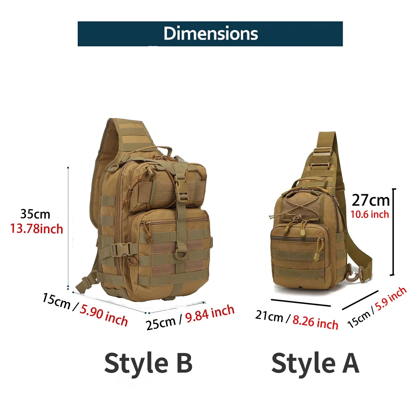 Waterproof Tactical Sling Backpack