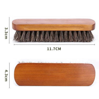 Horsehair Leather Shoe Care Brush