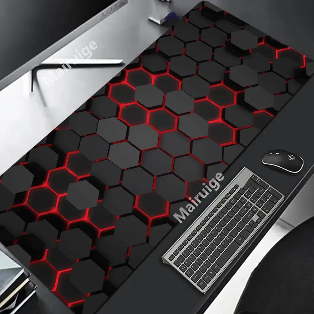 Hexagon Extended Desk Mat