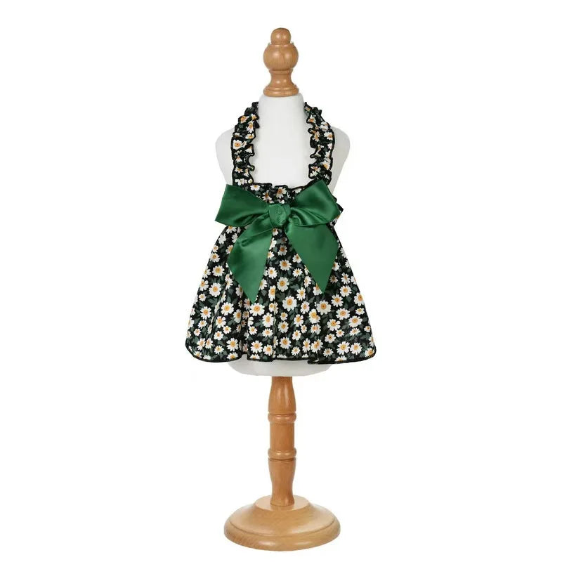 Floral Cat & Small Dog Princess Dress