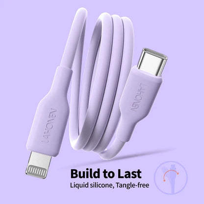 Silicone USB-C to Lightning Cable