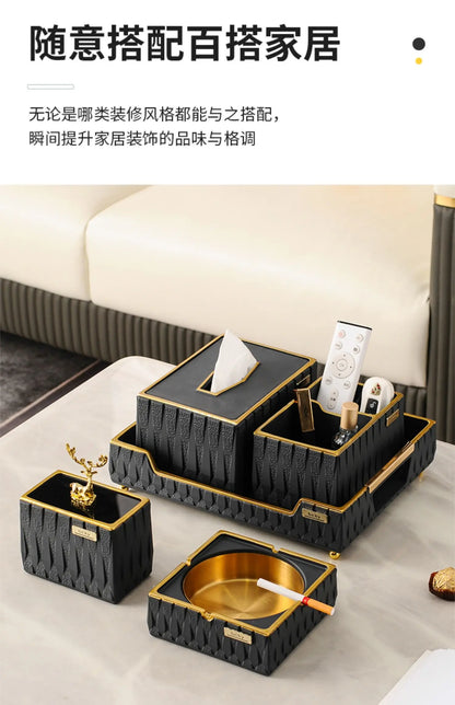 Luxury Resin Tissue Box Organizer