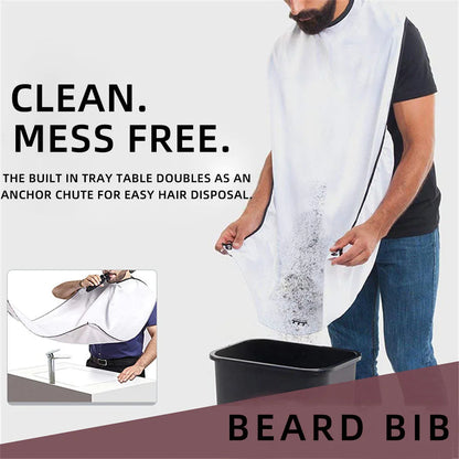 Beard Shaving Apron Hair Catcher