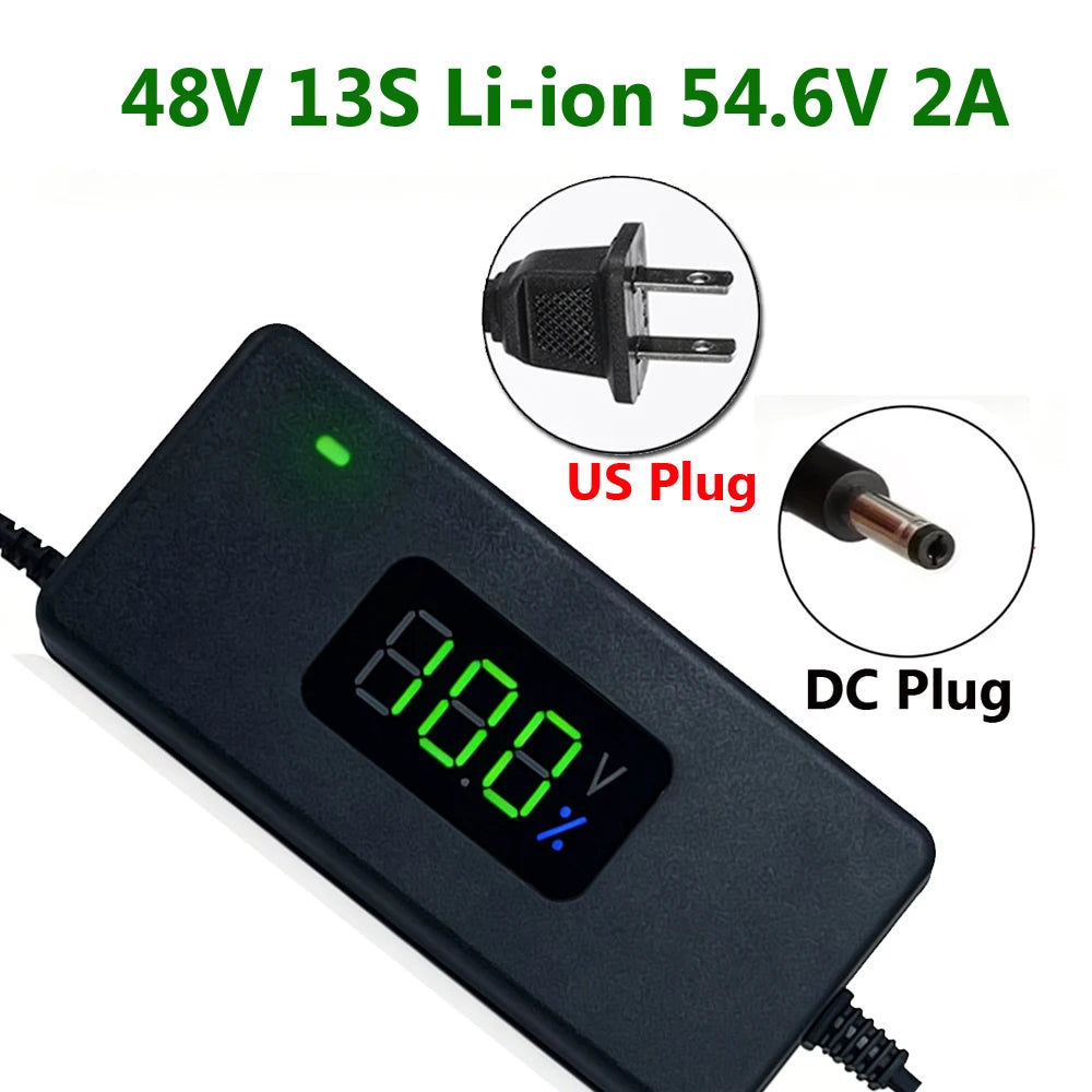 Smart Lithium Battery Charger with LED Display
