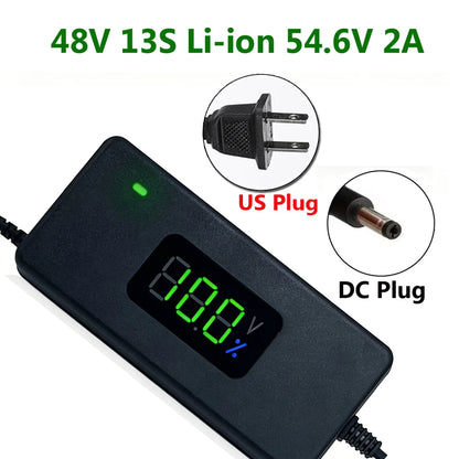 Smart Lithium Battery Charger with LED Display