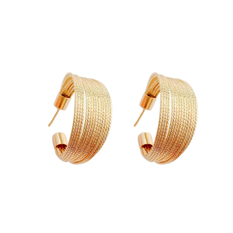 Retro Multilayer Stud Earrings for Women