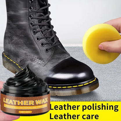 Premium Black Leather Shoe Polish