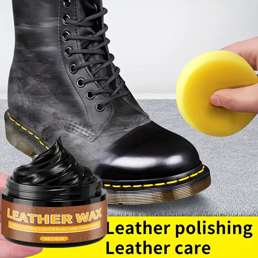 Premium Black Leather Shoe Polish