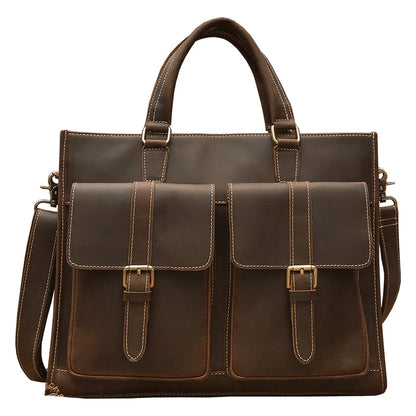 Crazy Horse Leather Handbag