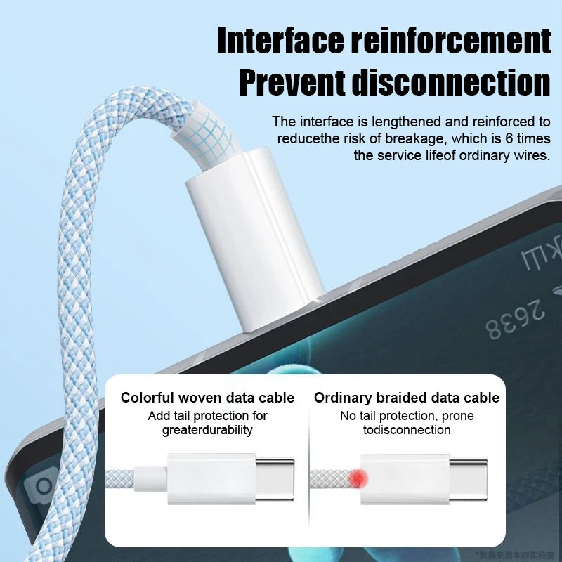 3-in-1 Fast Charging Cable with USB-C, Lightning & Micro-USB