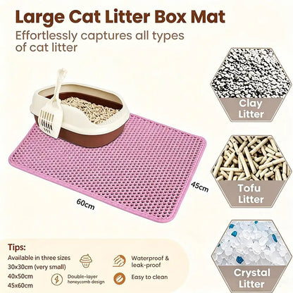Double-Layer Waterproof Cat Litter Mat