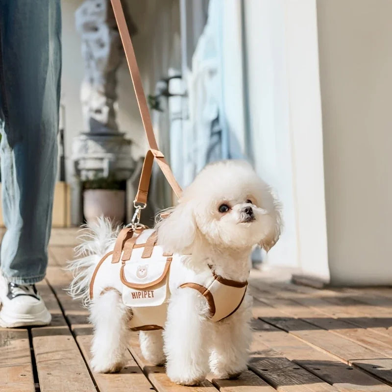 Portable Pet Carrier Shoulder Bag with Safety Harness