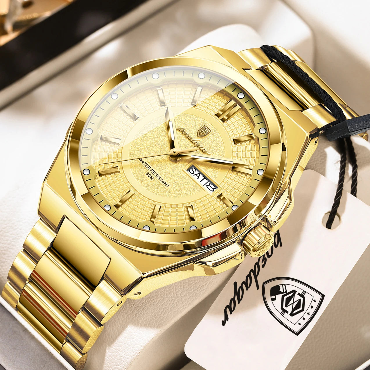 Men's Stainless Steel Quartz Business Watch